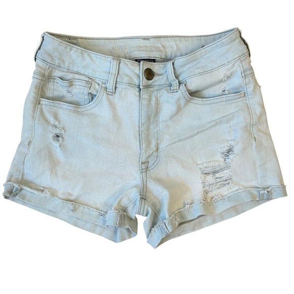 American Eagle Outfitters Light Wash Jean Shorts - Picture 1 of 6